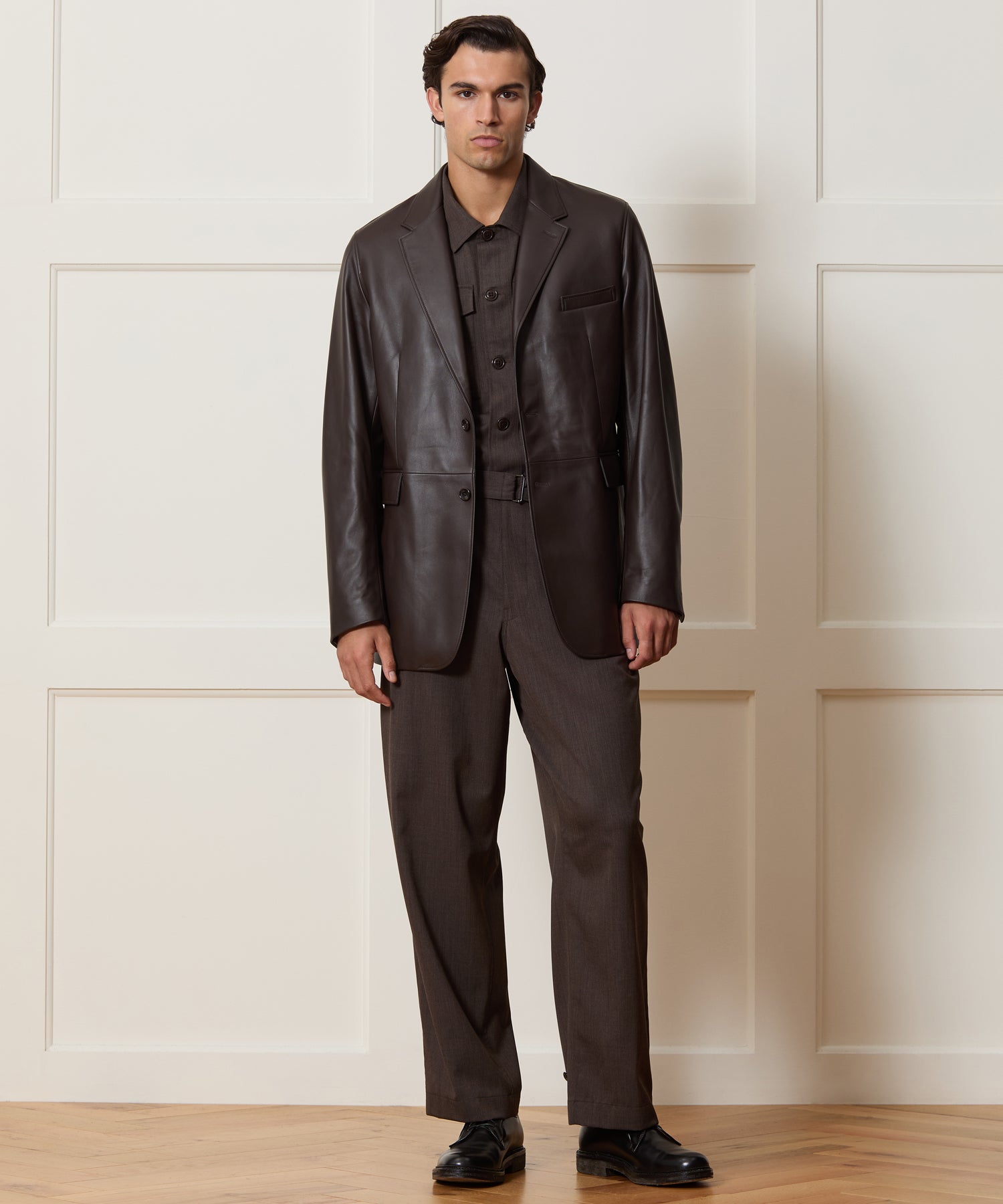 Italian Leather Sport Coat - Image 3