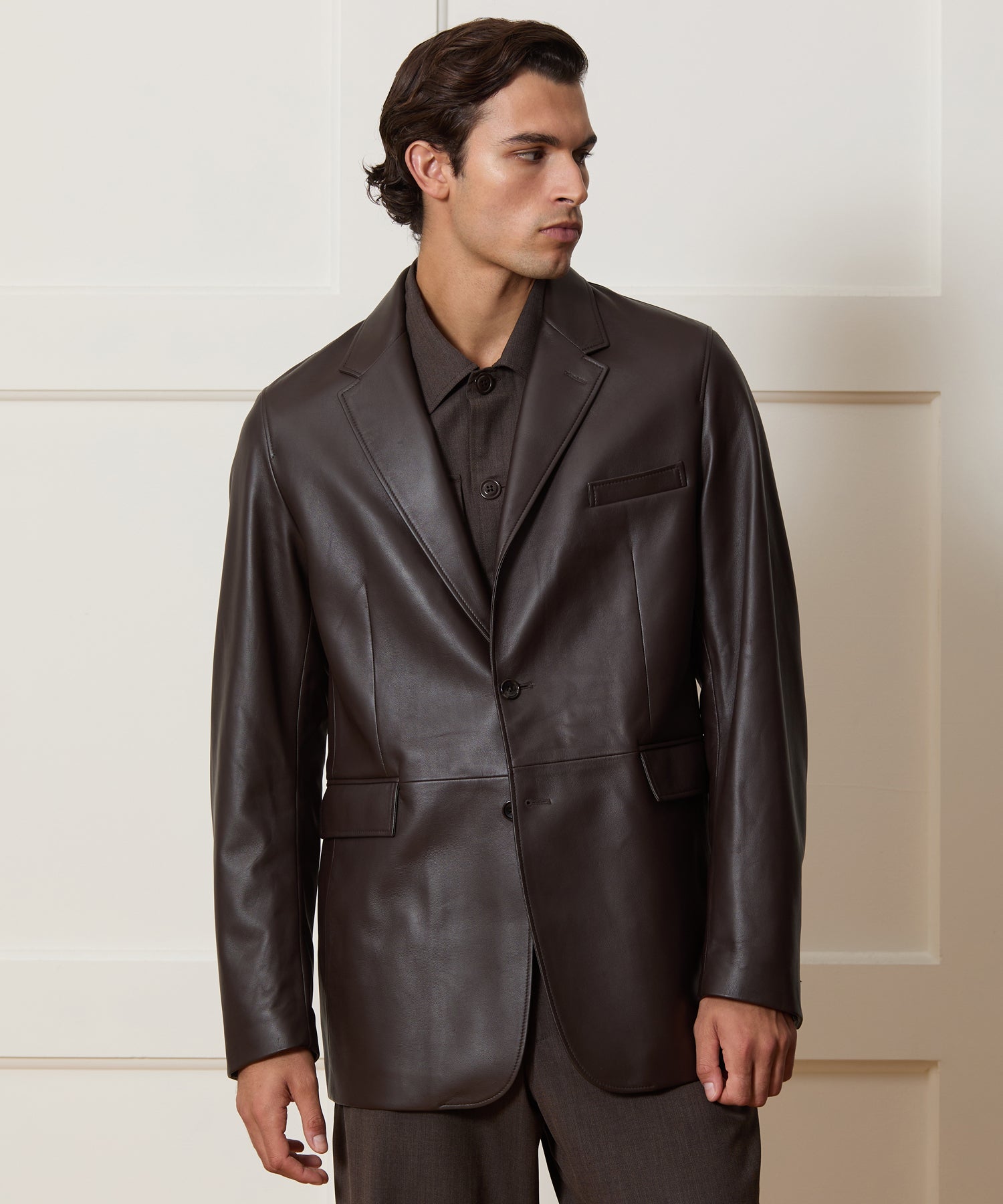 Italian Leather Sport Coat - Image 2