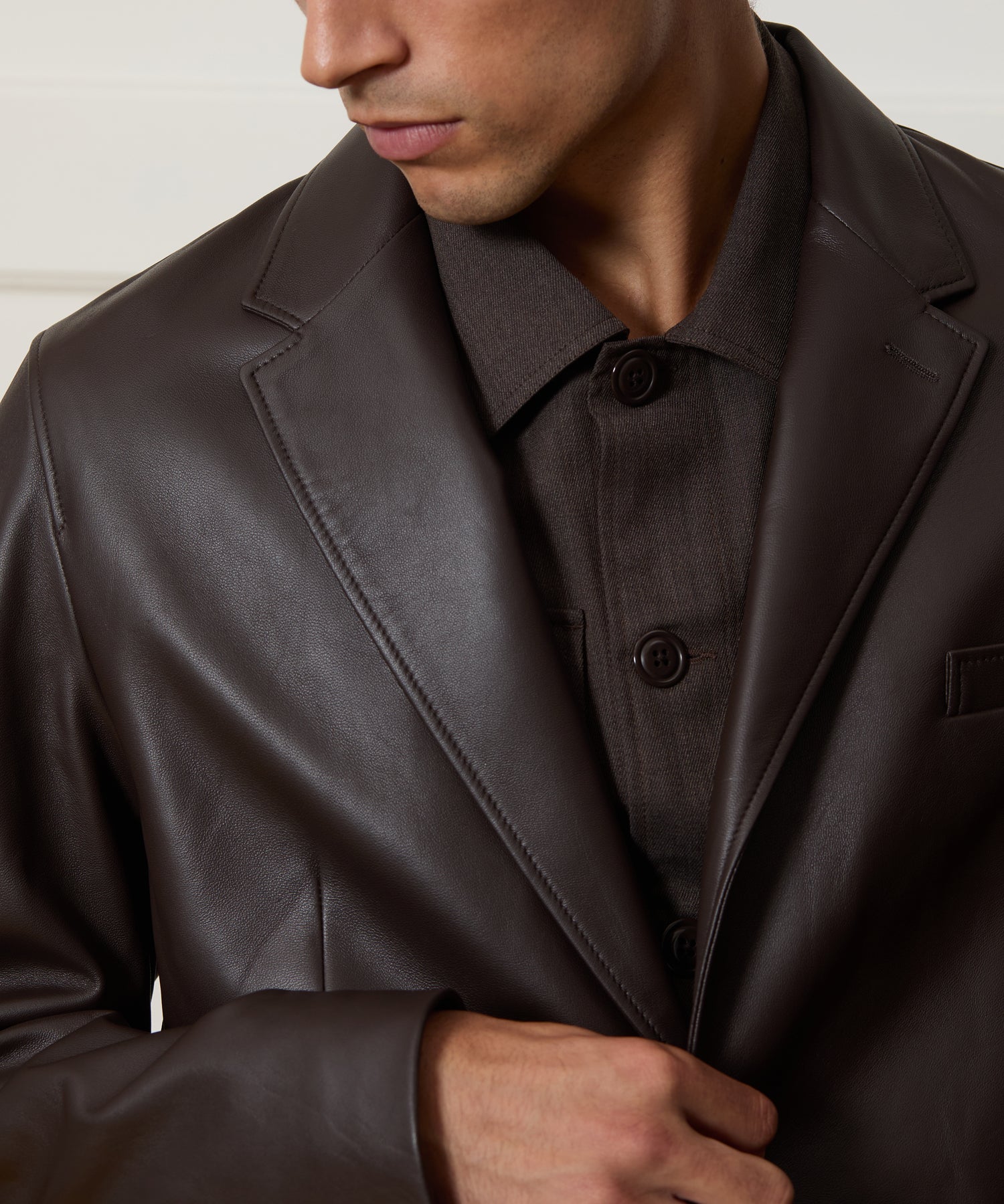 Italian Leather Sport Coat - Image 4