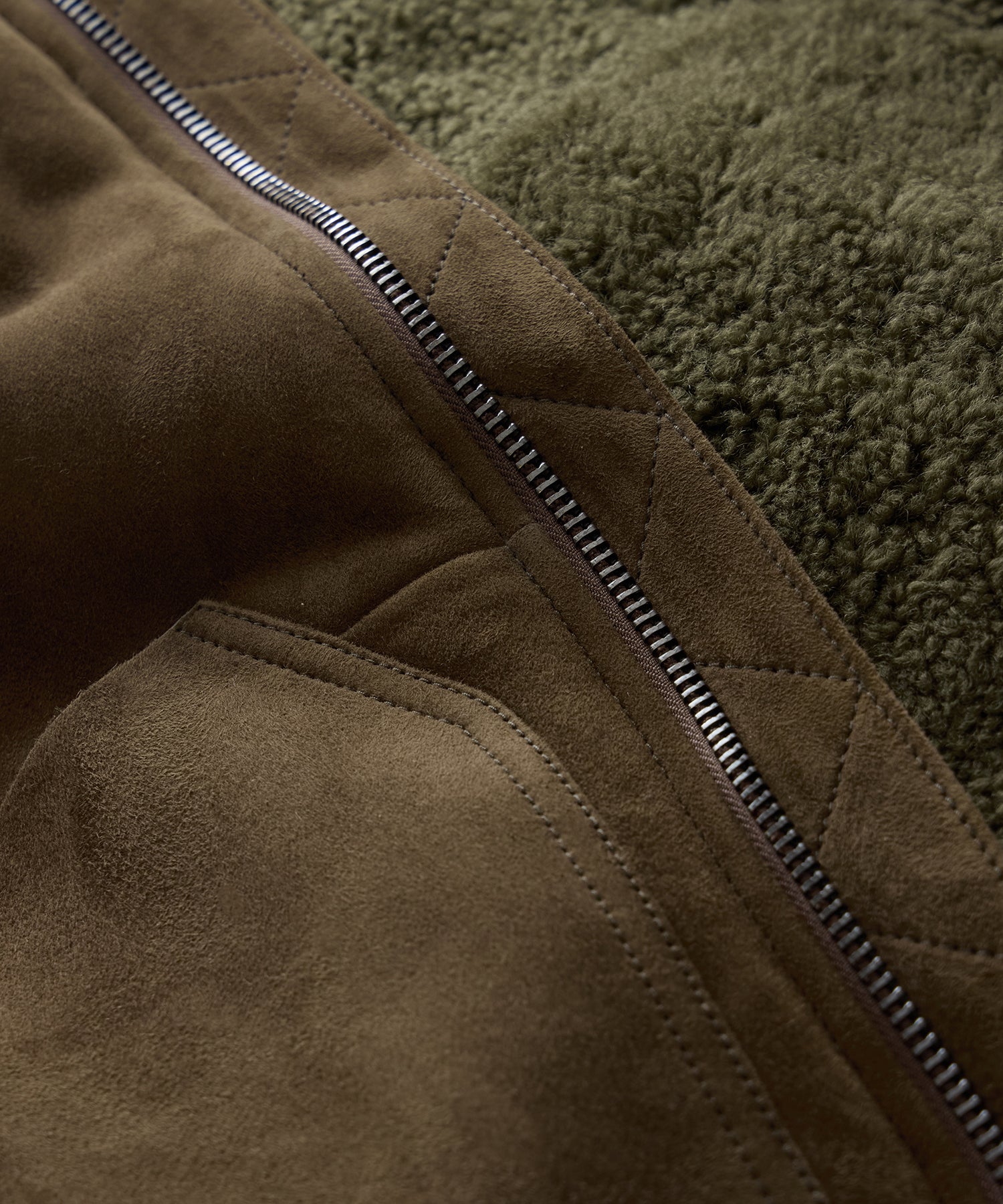 Italian Shearling Aviator Jacket - Image 8
