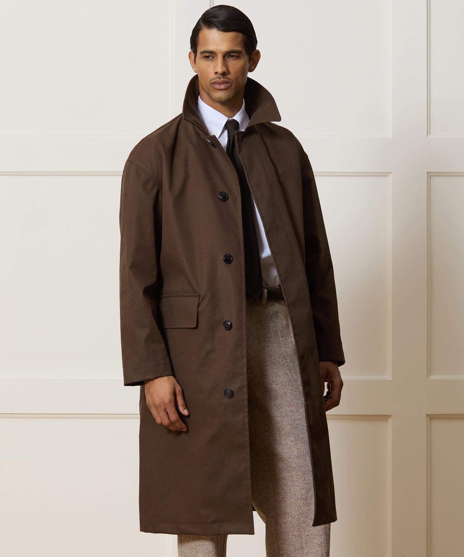 Italian Cotton Trench Coat - Image 2