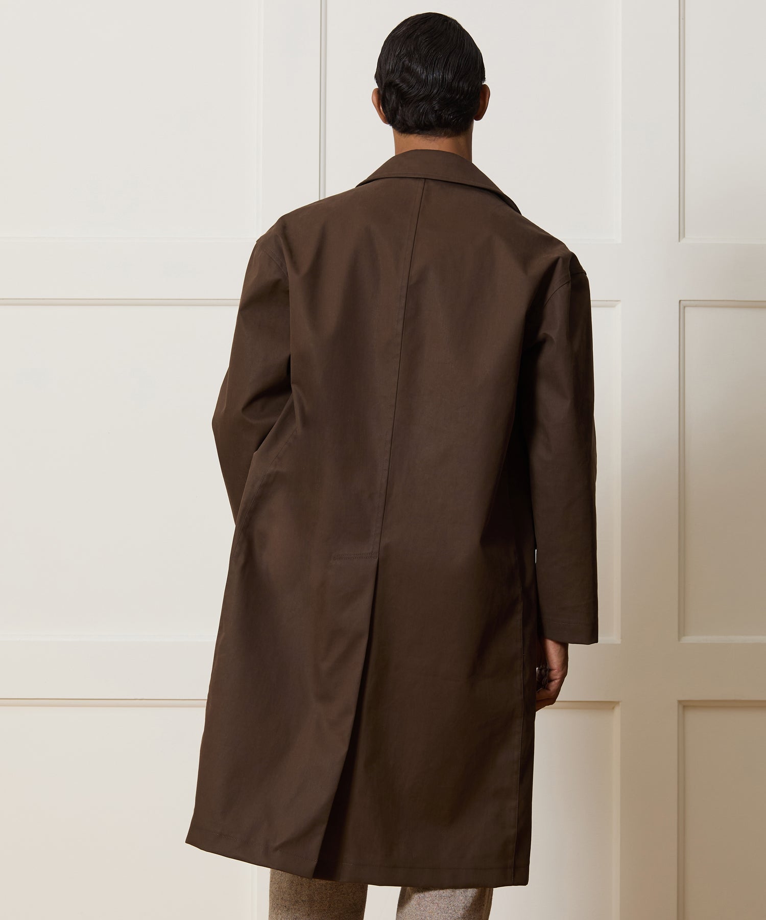 Italian Cotton Trench Coat - Image 5