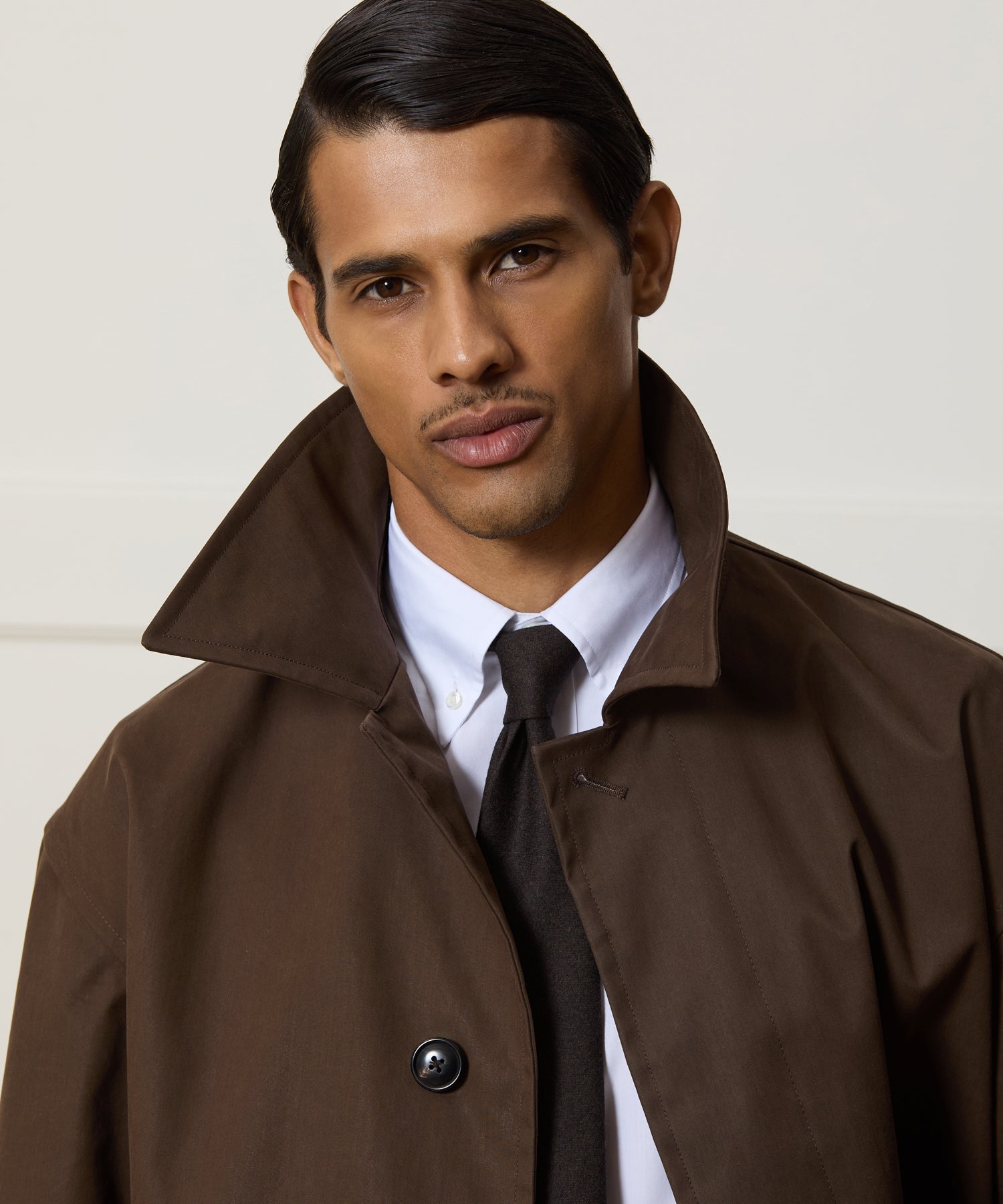 Italian Cotton Trench Coat - Image 4