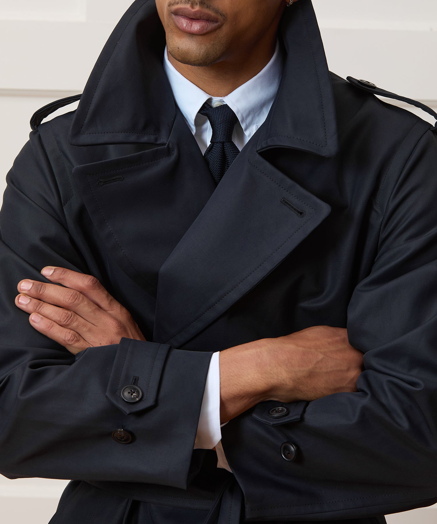 Italian Double-Breasted Trench Coat - Image 4