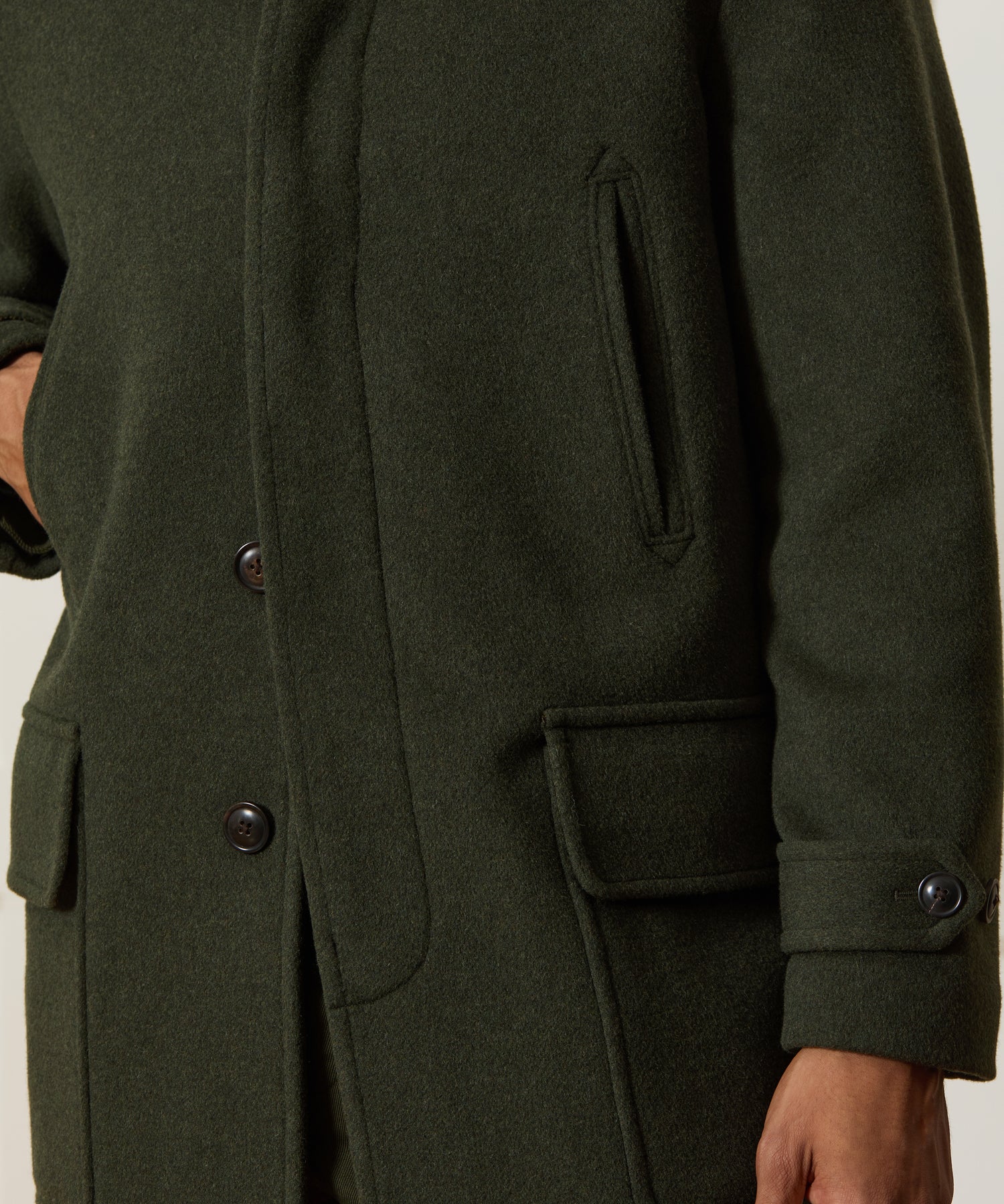 Italian Wool-Cashmere Car Coat - Image 4