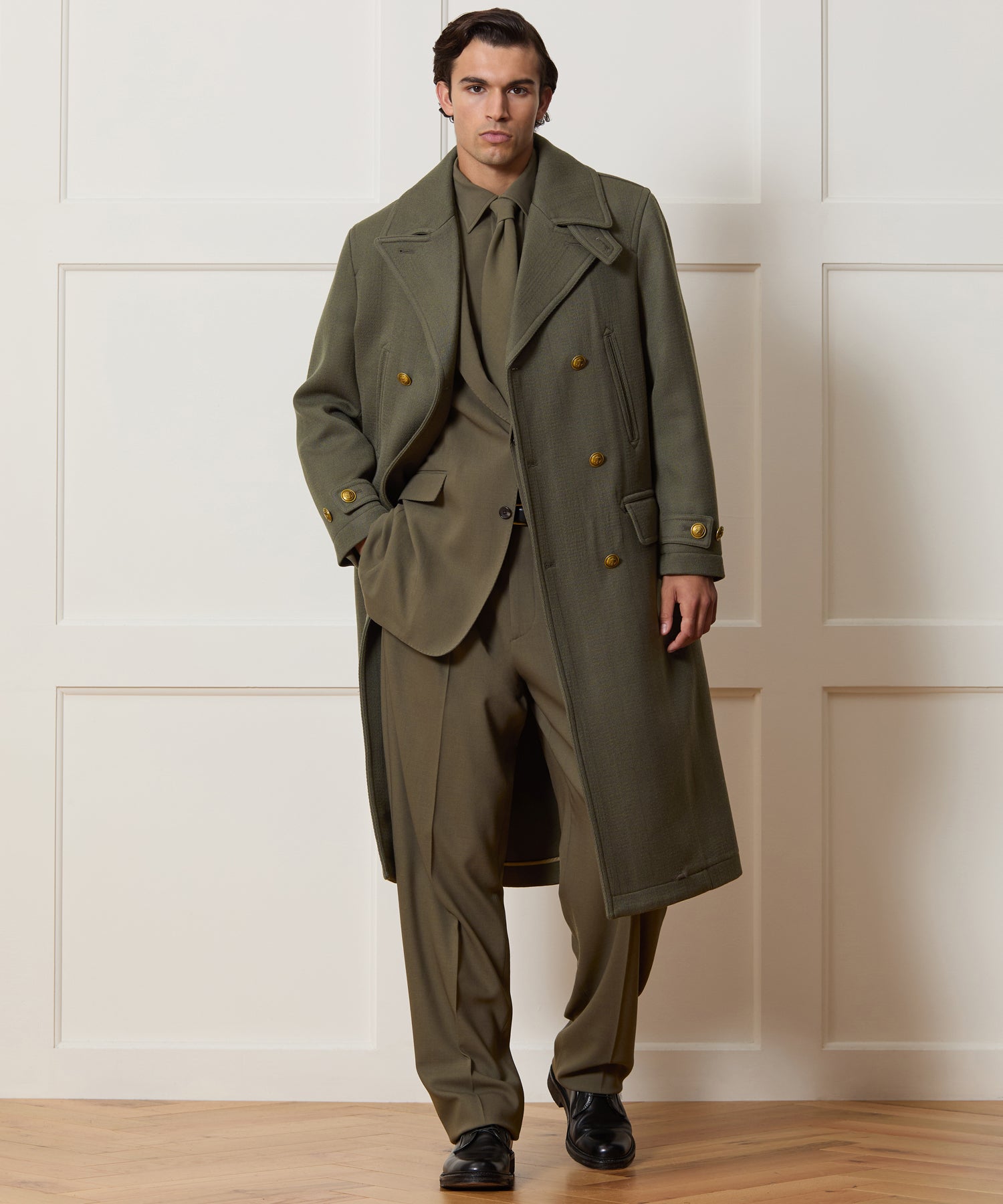Italian Wool Officer Coat - Image 3