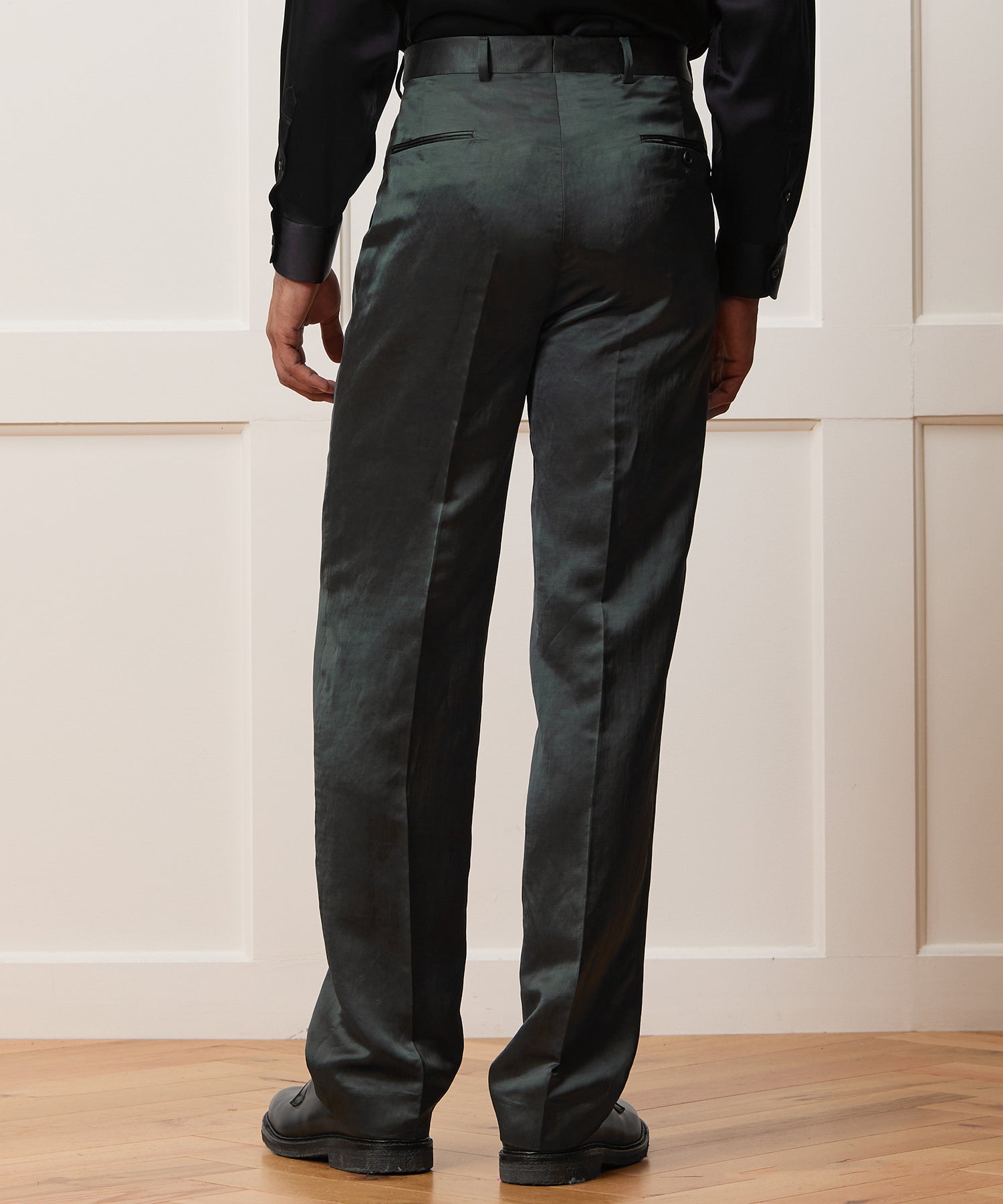 Italian Satin Double-Breasted Shawl Tuxedo - Image 6