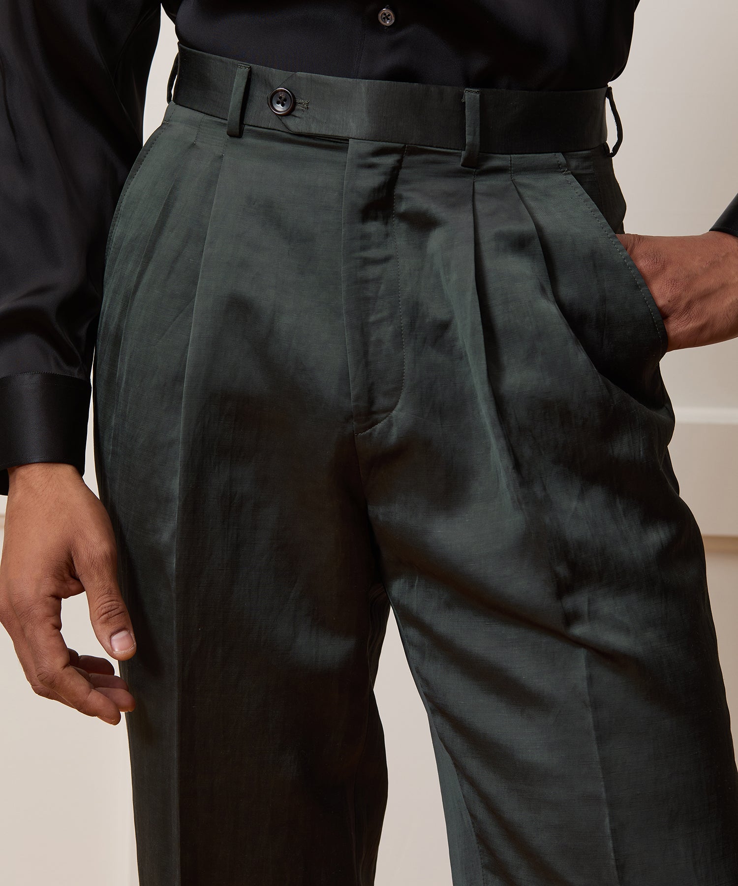 Italian Satin Wythe Trouser - Image 5