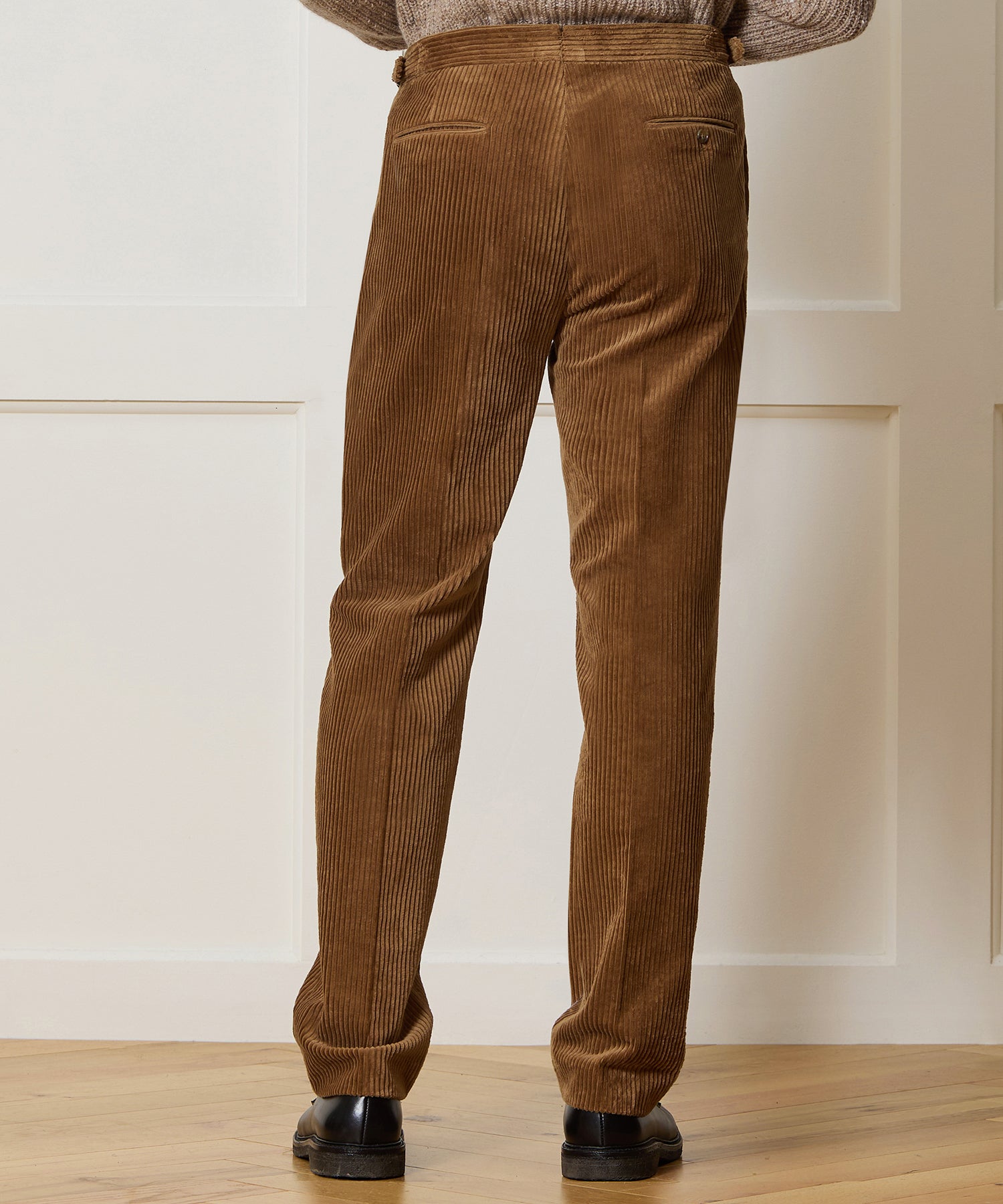 Italian Wide Wale Corduroy Side Tab Trouser - Image 4