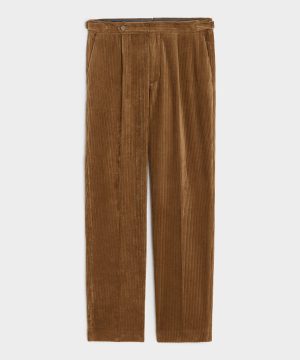 Italian Wide Wale Corduroy Side Tab Trouser