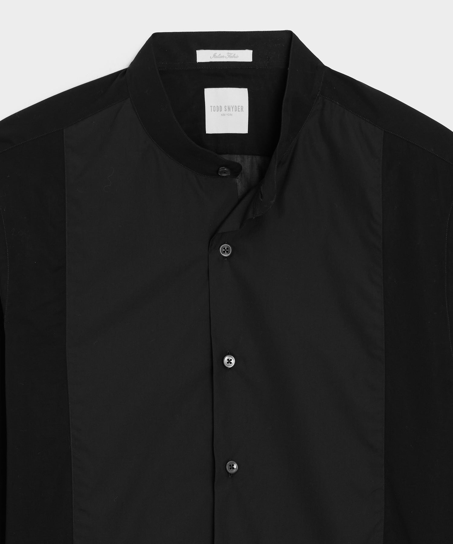 Lightweight Italian Cotton Popover Tuxedo Shirt - Image 6