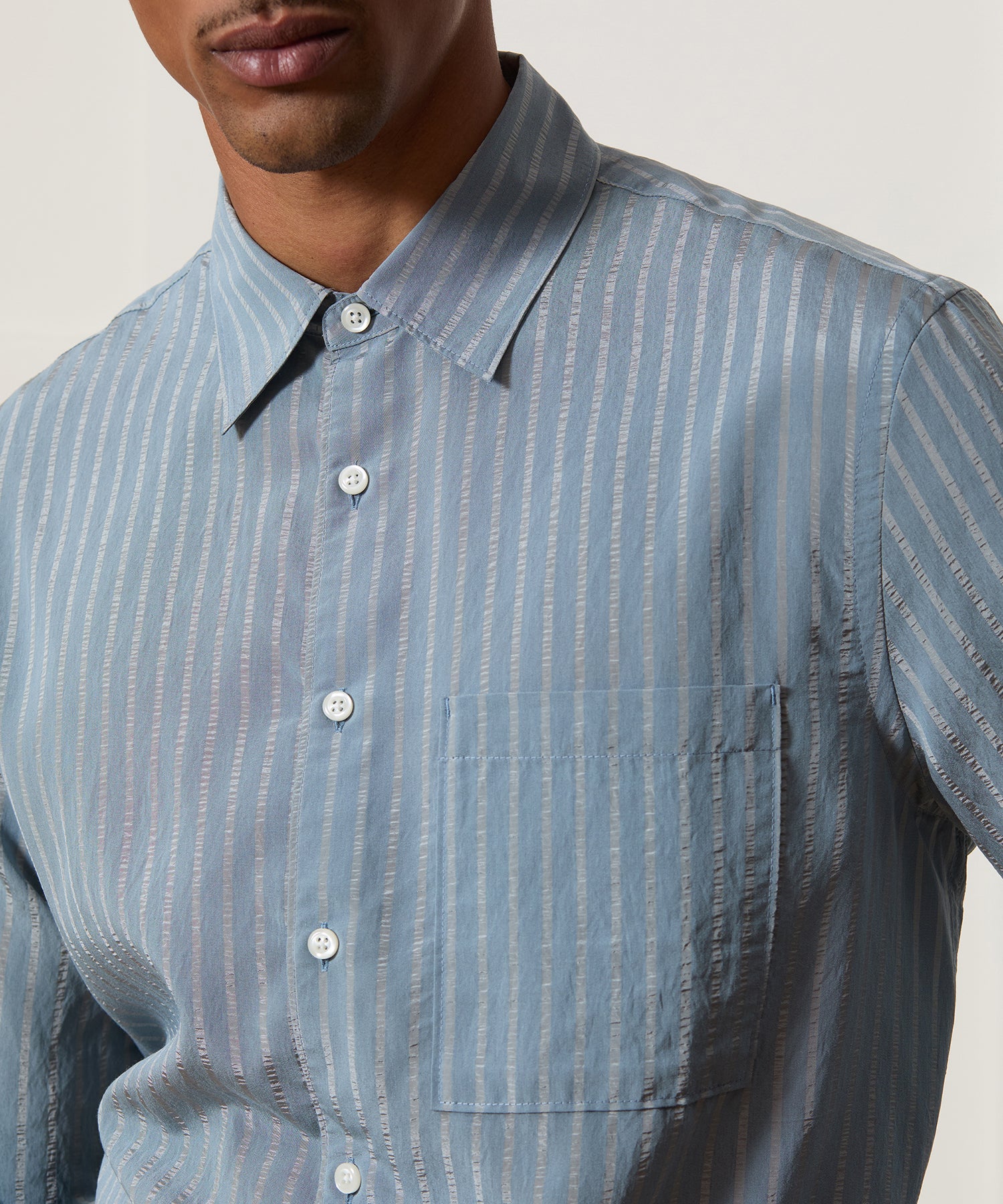 Italian Satin Big Shirt - Image 4