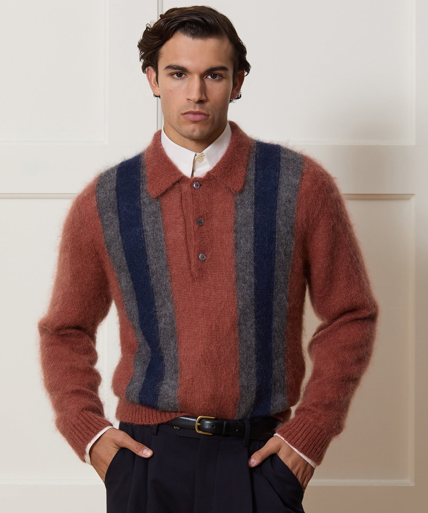 Italian Mohair Sweater Polo - Image 2