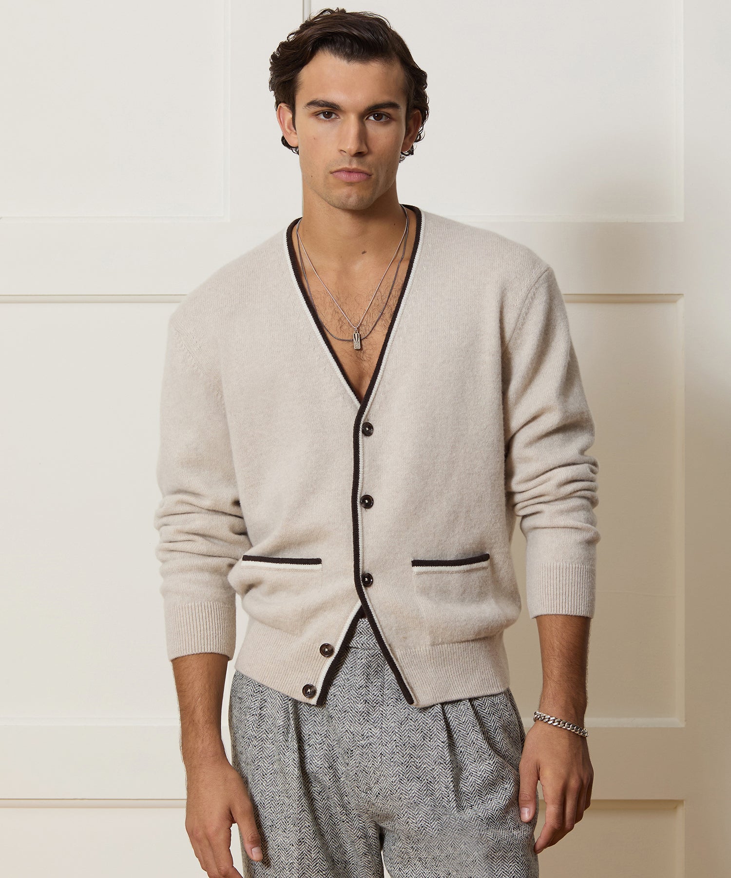 Wool Tipped Cardigan - Image 2