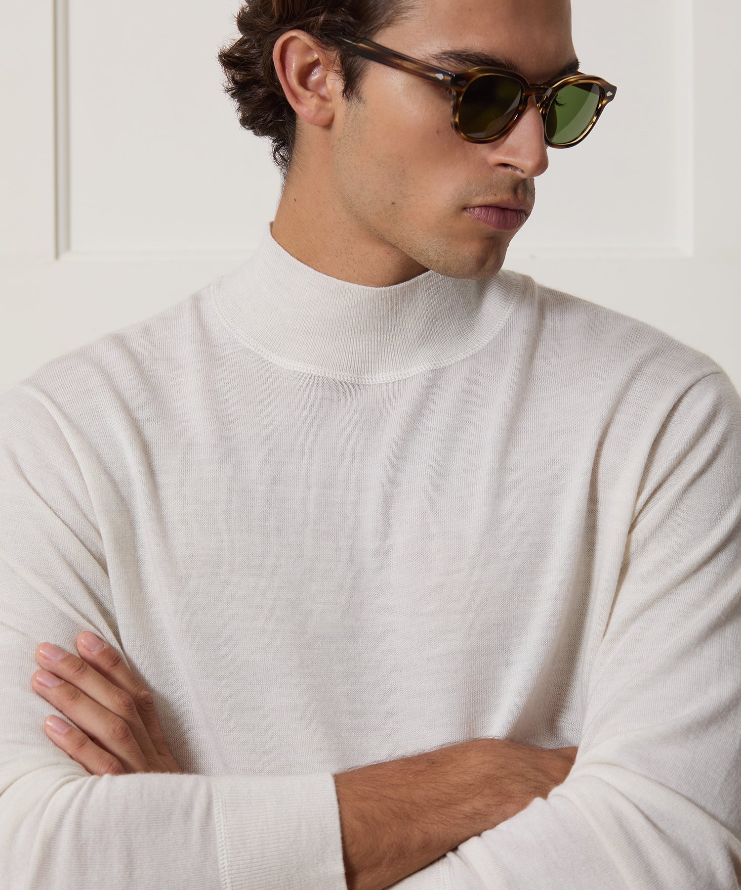 Merino Mock Neck Sweater - Image 4