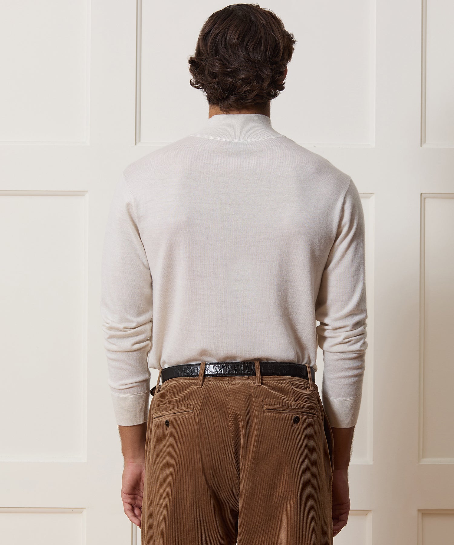 Merino Mock Neck Sweater - Image 5