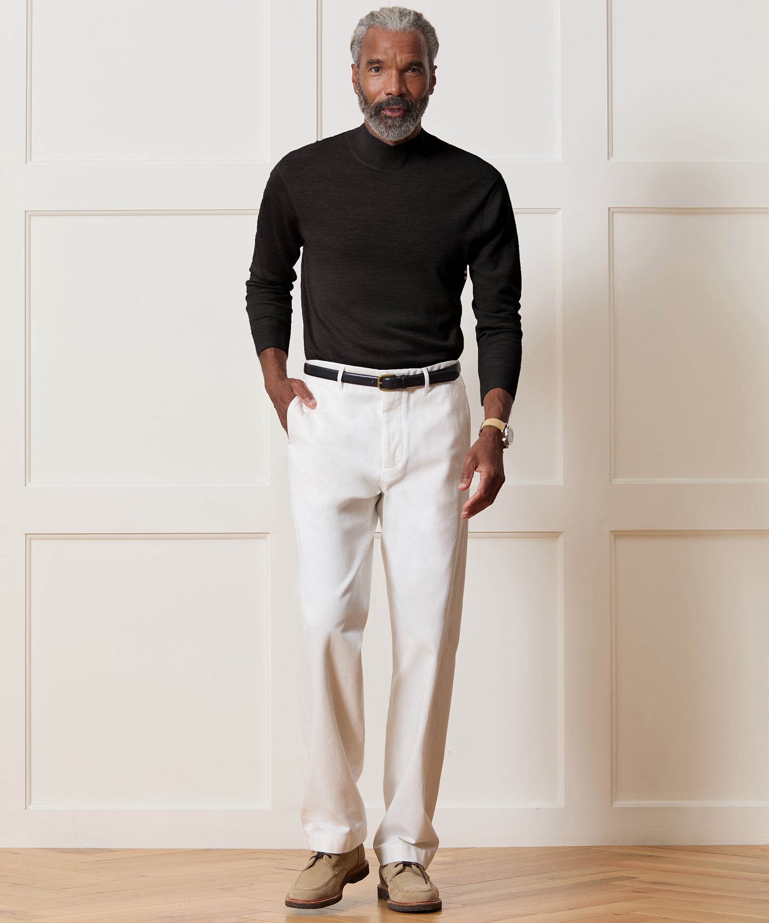 Merino Mock Neck Sweater - Image 3