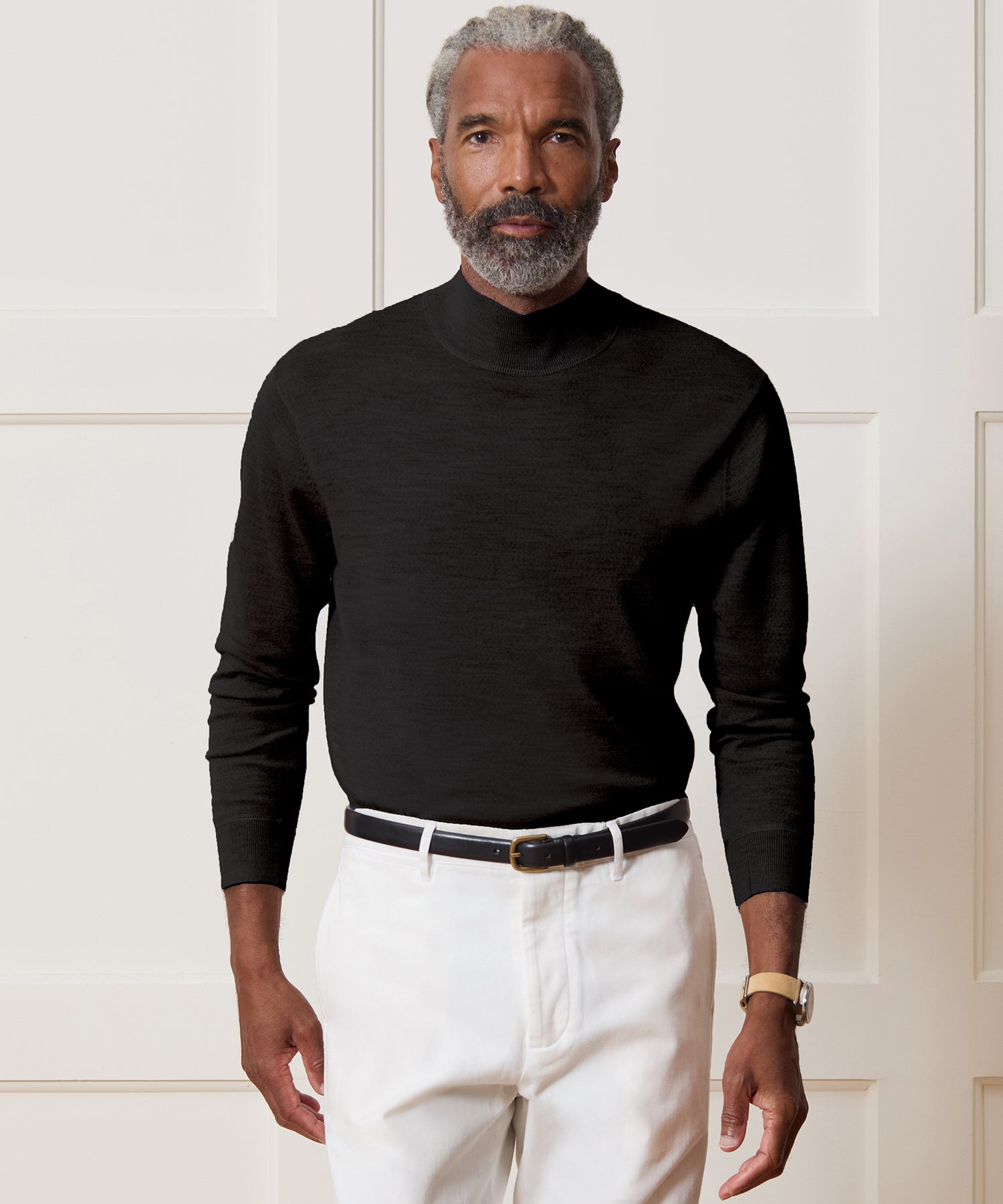 Merino Mock Neck Sweater - Image 2