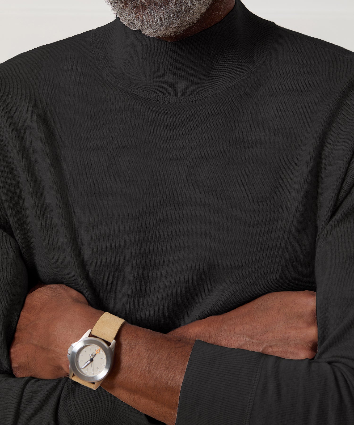 Merino Mock Neck Sweater - Image 4