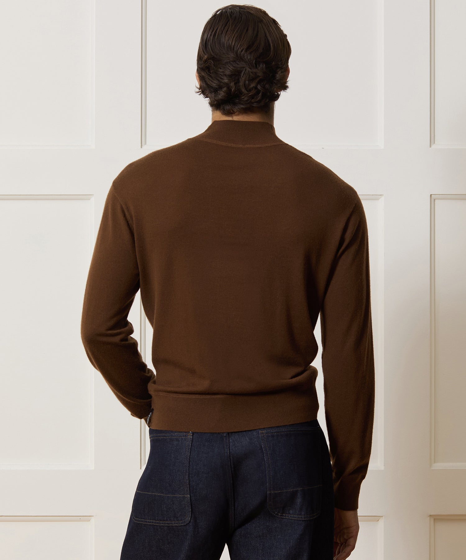 Merino Mock Neck Sweater - Image 5