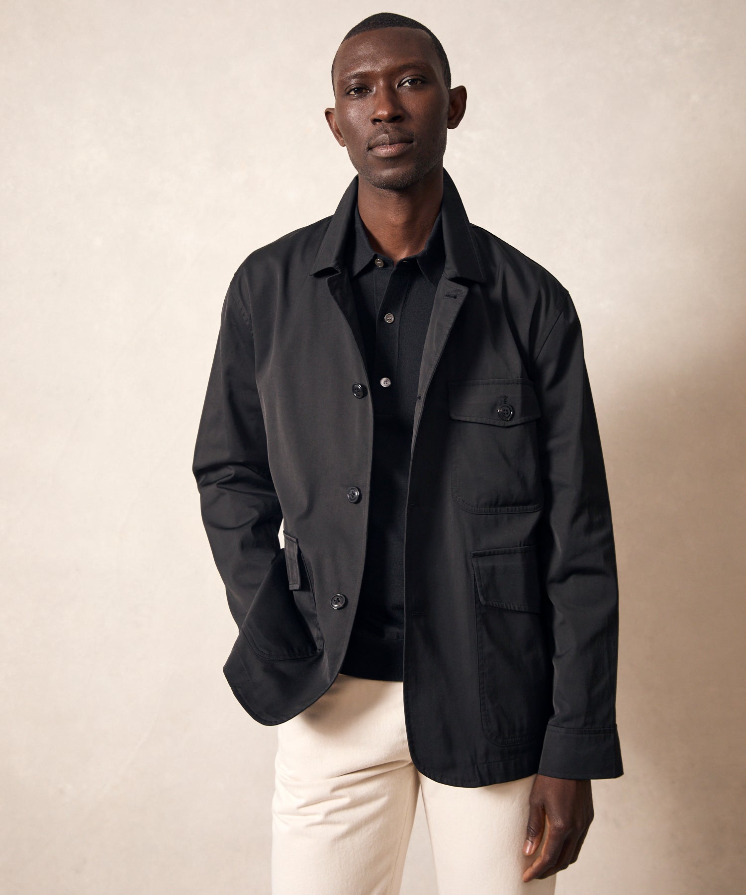 Tech Walking Jacket in Black - Image 2