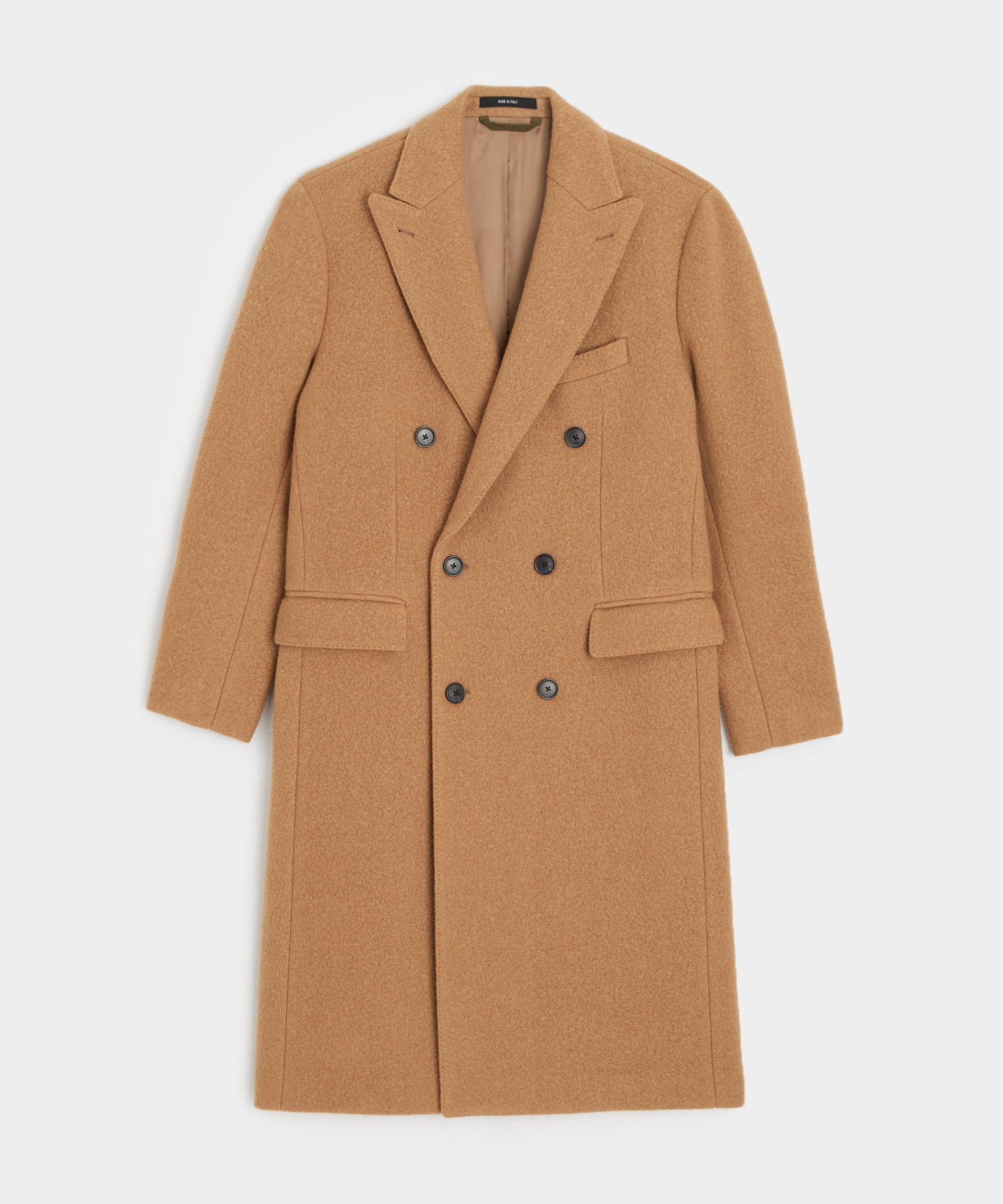 Italian Wool Peak Lapel Topcoat - Image 5
