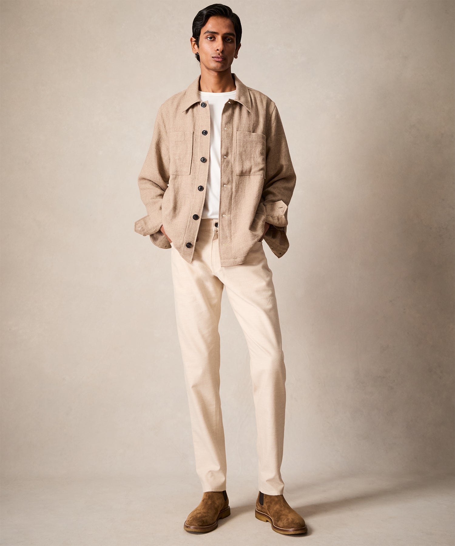 Linen-Wool Shirt Jacket - Image 2