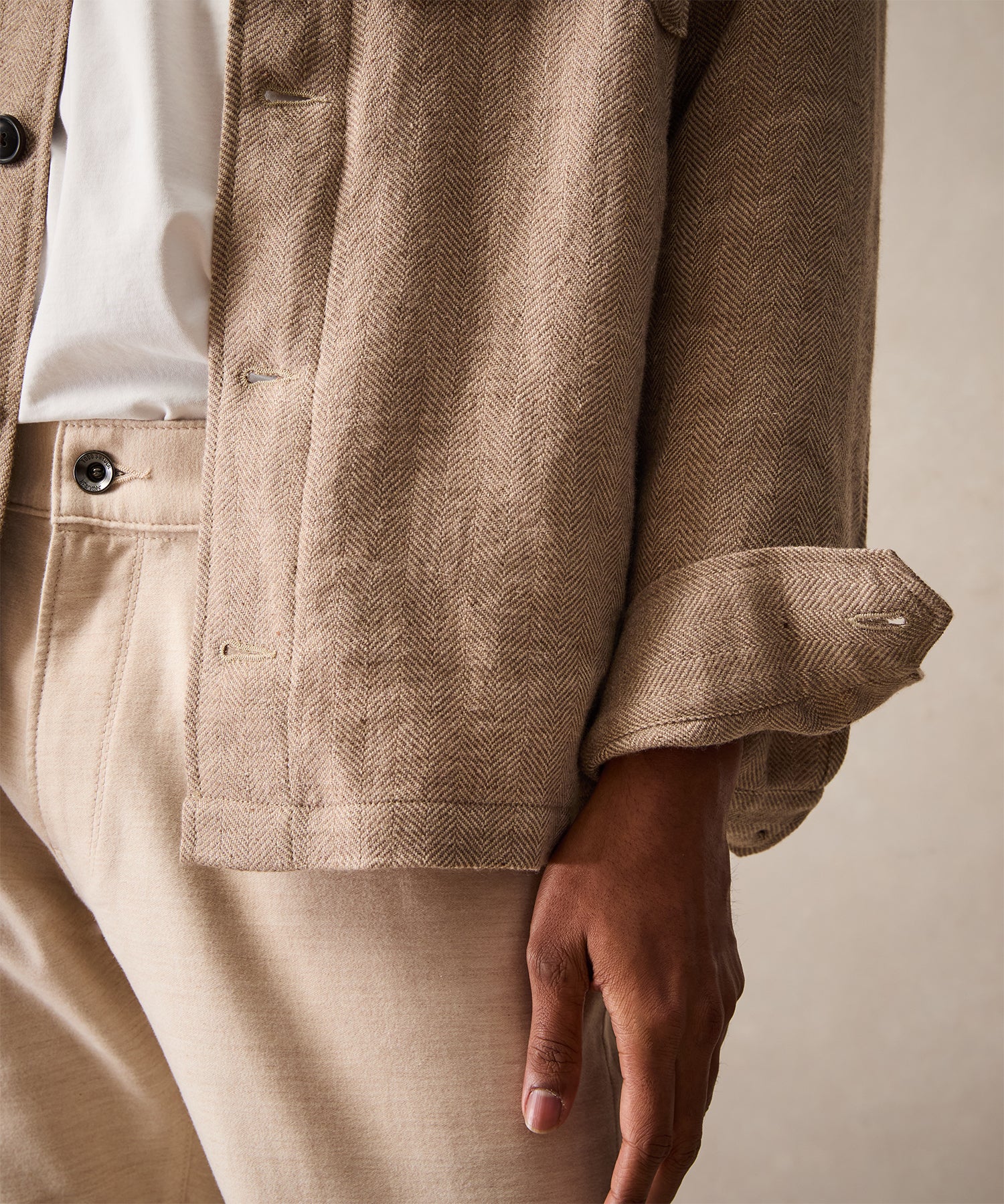 Linen-Wool Shirt Jacket - Image 3