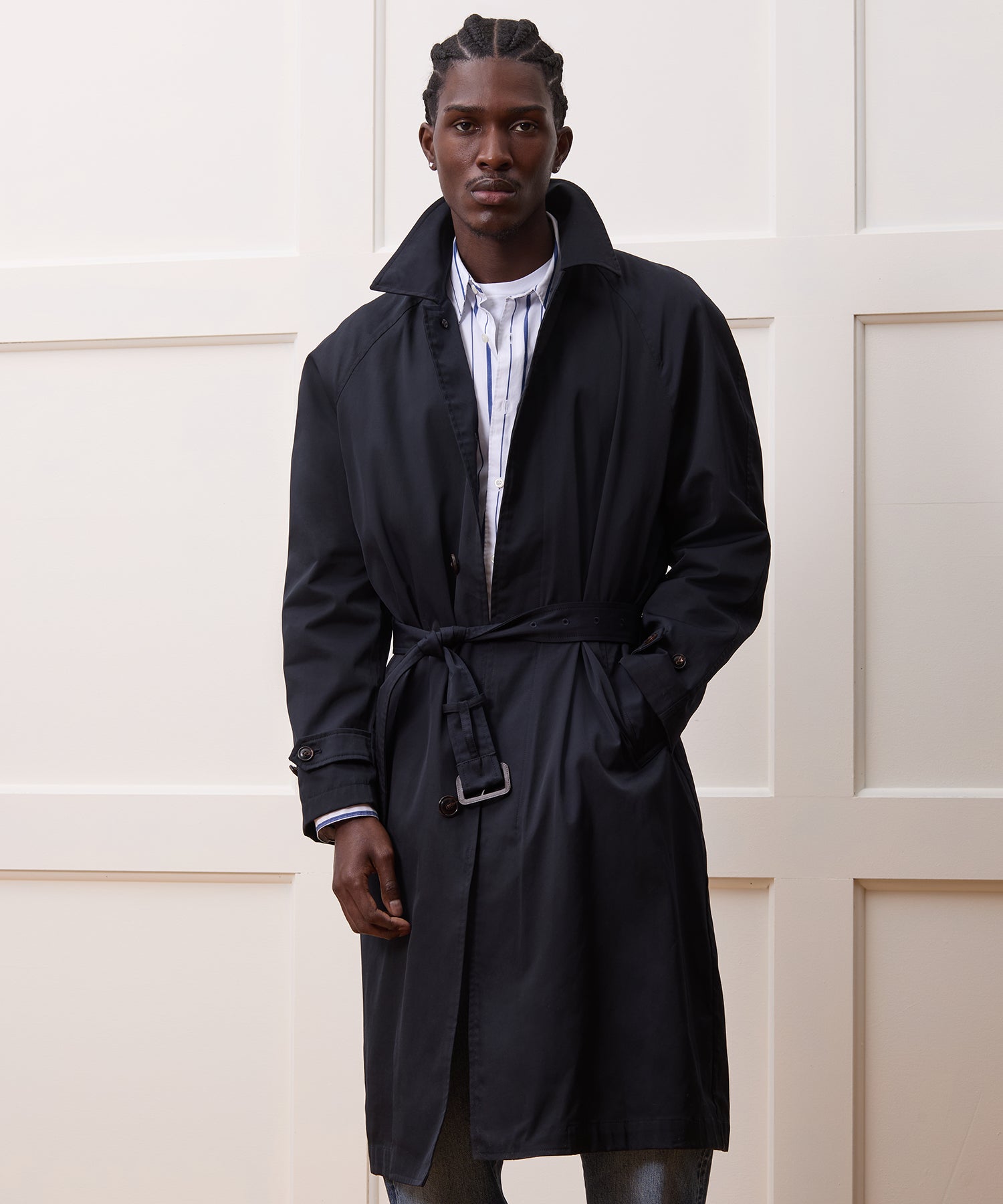 Italian Nylon Trench Coat - Image 3