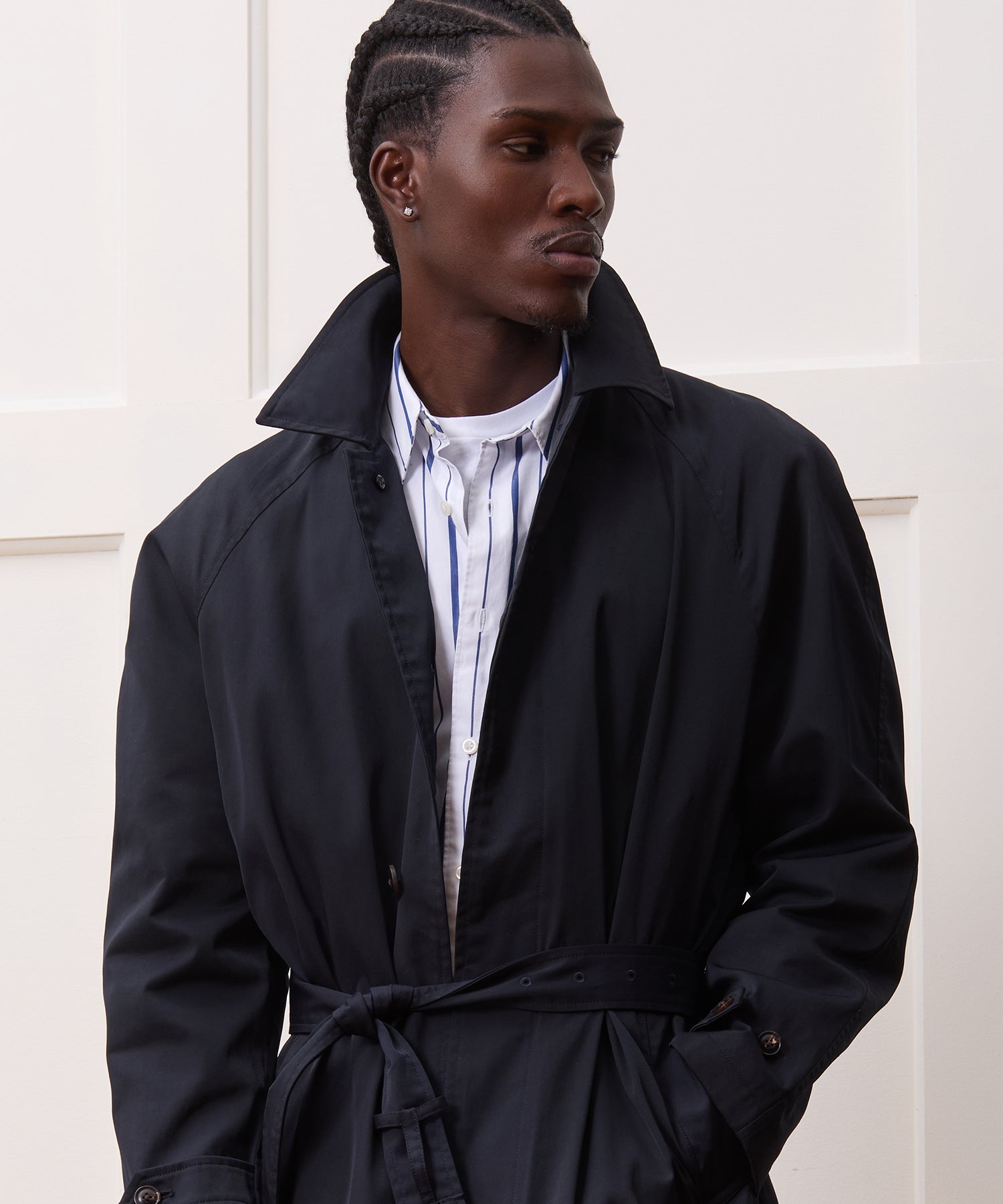 Italian Nylon Trench Coat - Image 4