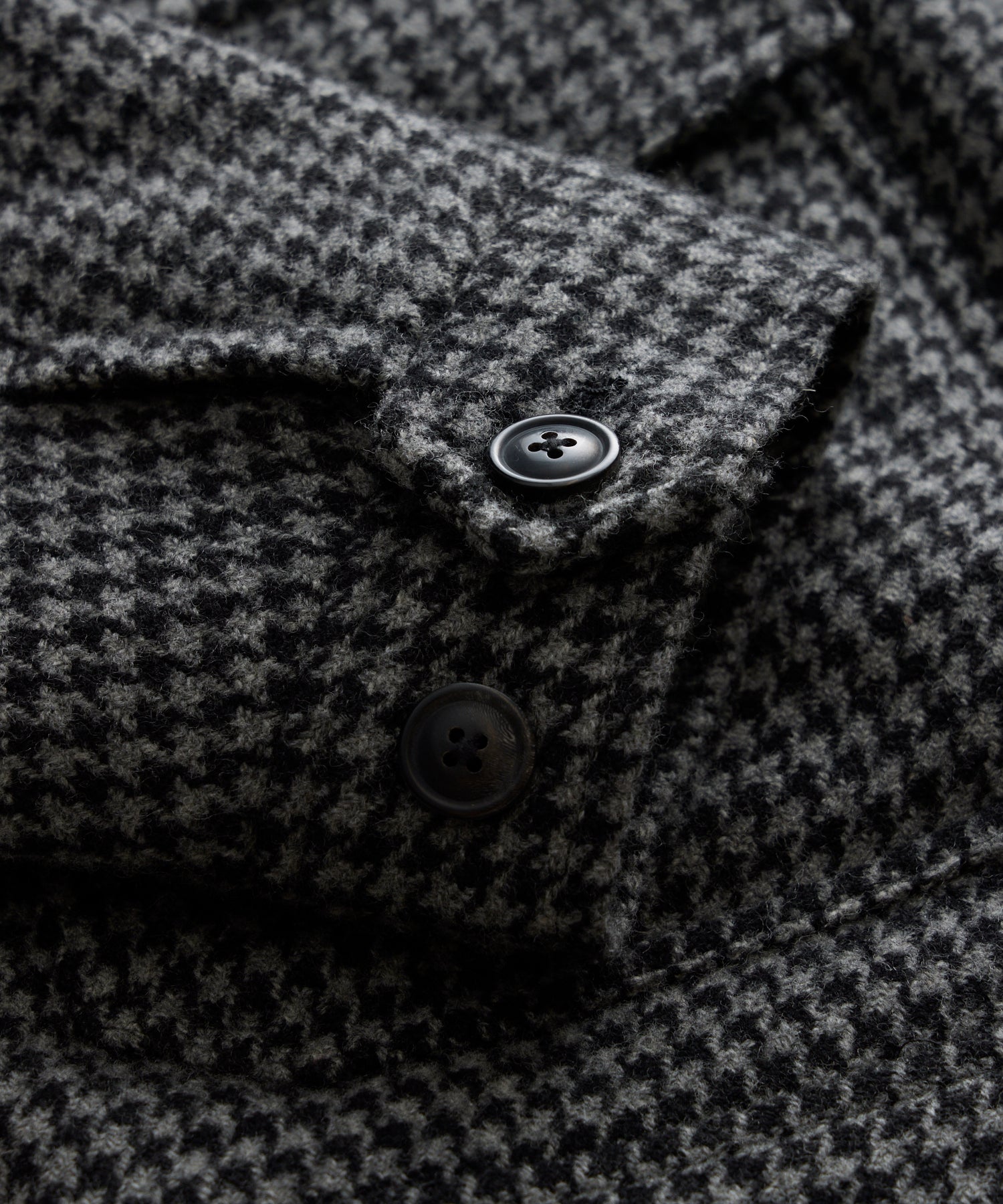 Houndstooth Flight Jacket in Charcoal - Image 2