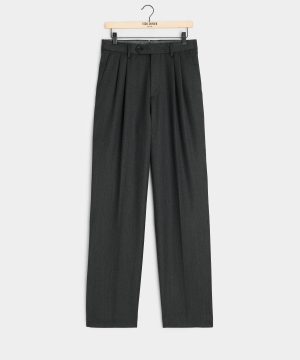 Italian Cavalry Twill Wythe Trouser in Charcoal