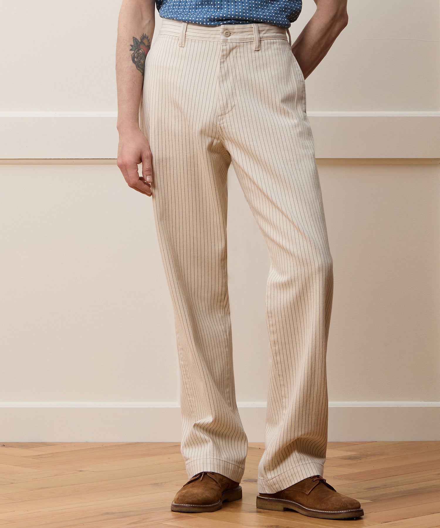 Relaxed Striped Denim Chino - Image 2