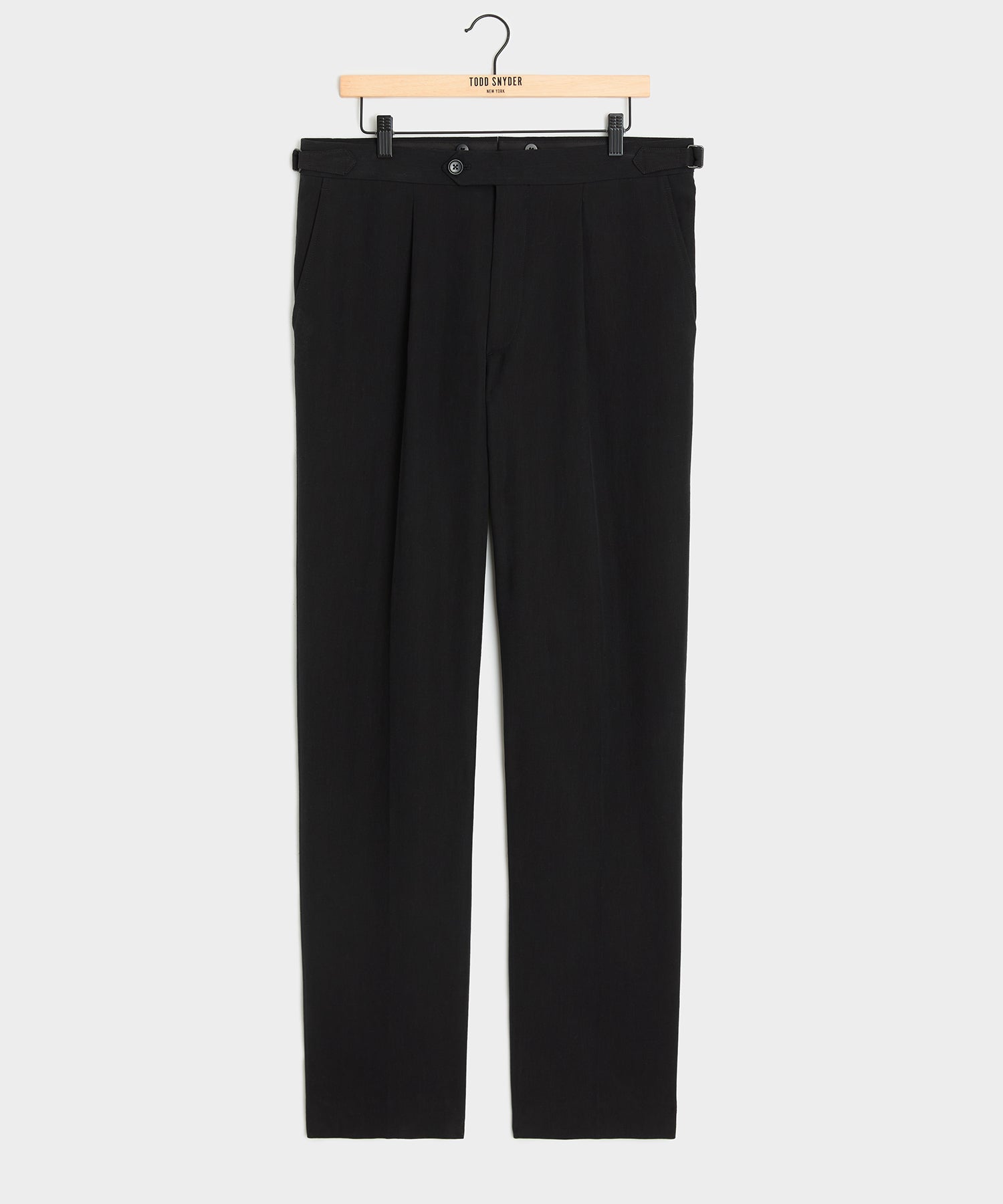 Italian Sueded Linen Side Tab Trouser