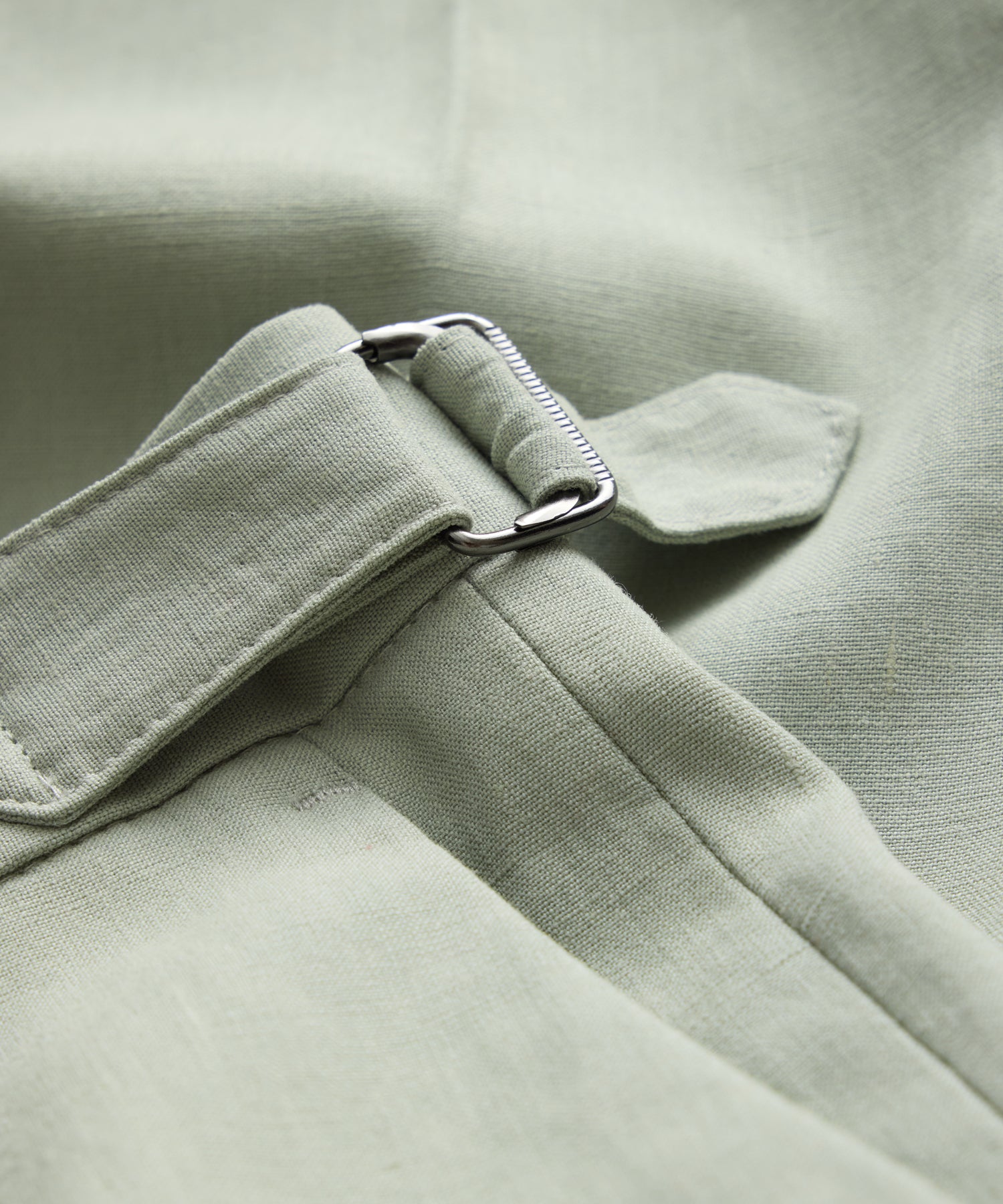 Italian Sueded Linen Side Tab Trouser - Image 8