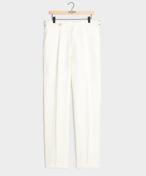 Italian Linen Side Tab Trouser