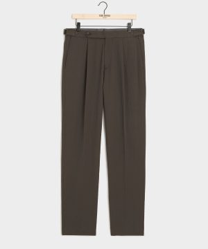 Italian Seersucker Side Tab Trouser