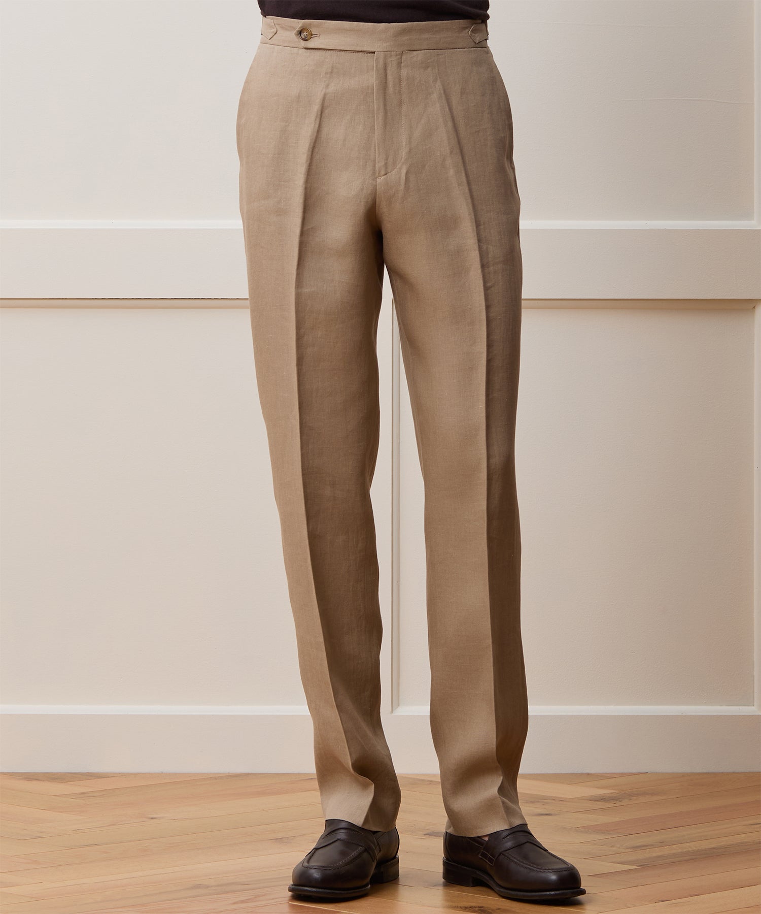 Italian Linen Side Tab Trouser - Image 2