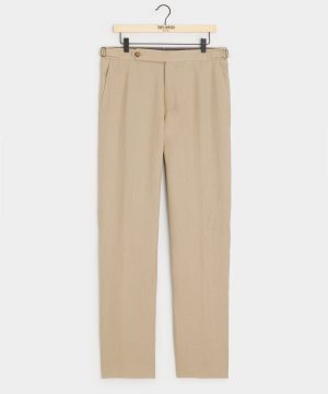 Italian Linen Side Tab Trouser