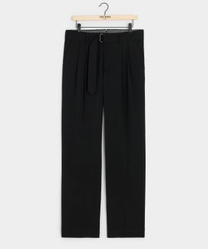 Italian Gabardine Self Belt Trouser