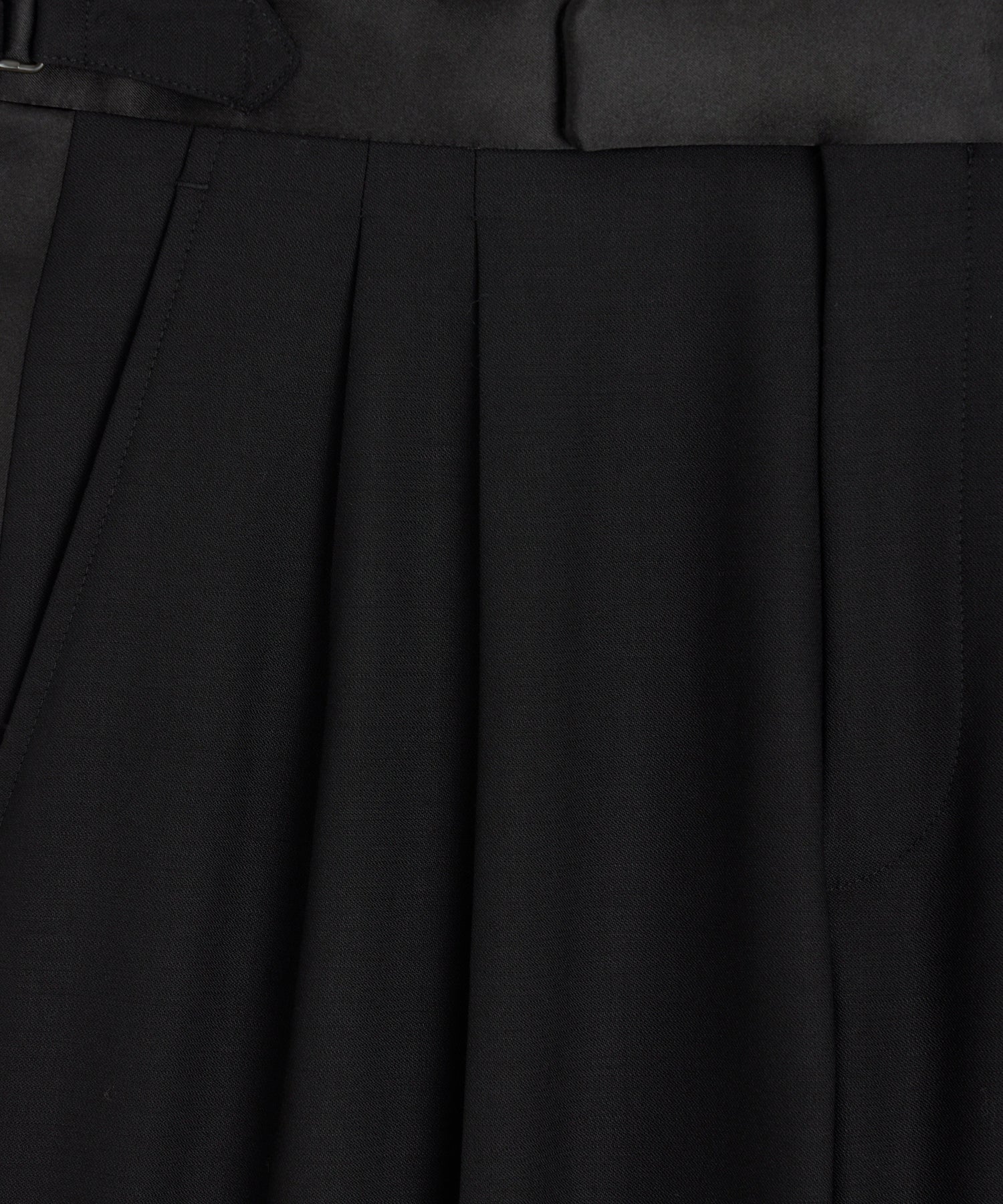 Relaxed Italian Wool Tuxedo Trouser - Image 5