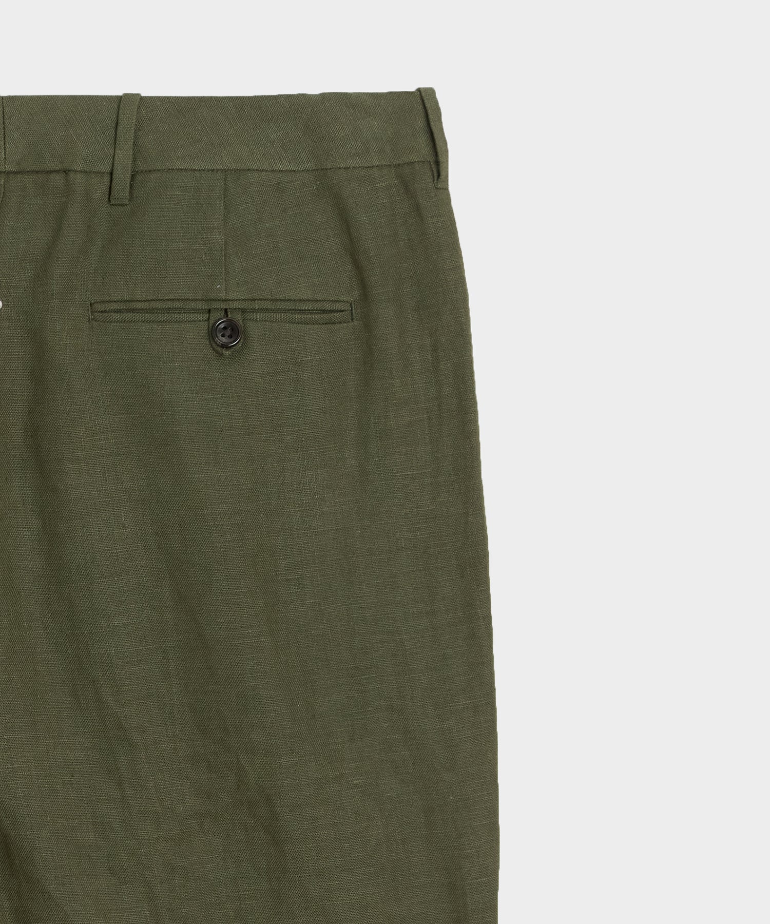 Straight Fit Linen Tab Trouser - Image 5