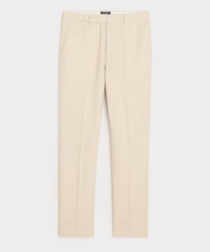 Straight Fit Linen Tab Trouser