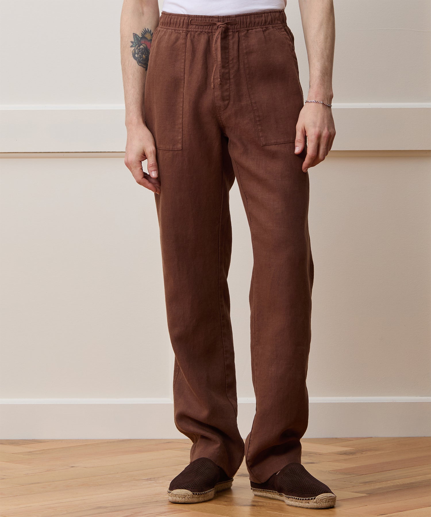 Straight Fit Linen Beach Pant - Image 2