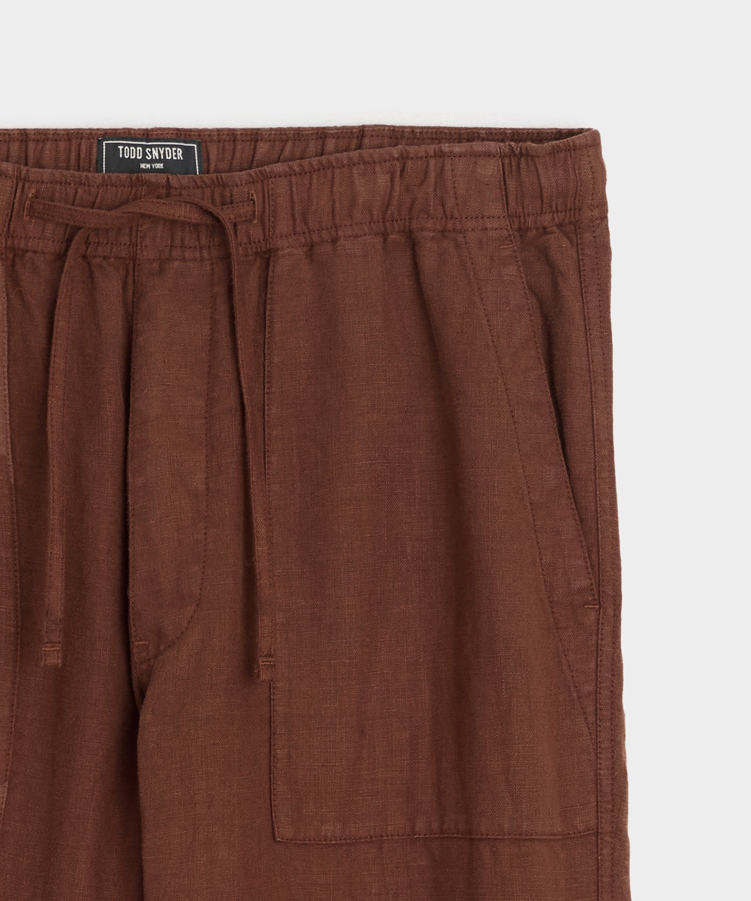 Straight Fit Linen Beach Pant - Image 6