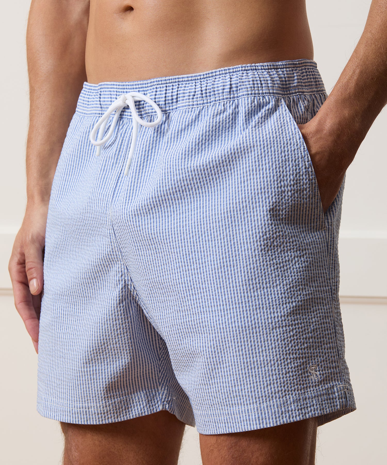 7 Seersucker Montauk Swim Trunk - Image 3