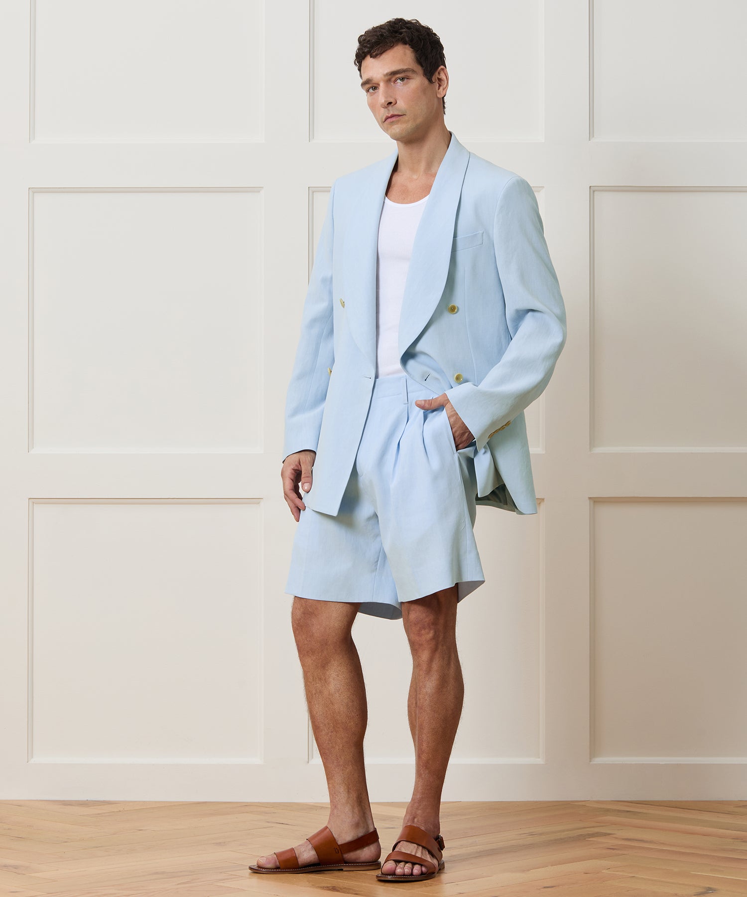 8 Italian Sueded Linen Hollywood Short - Image 3
