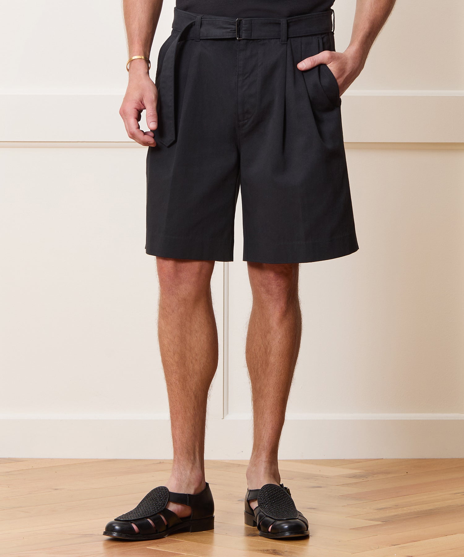 8 Cotton Self-Belt Short - Image 2