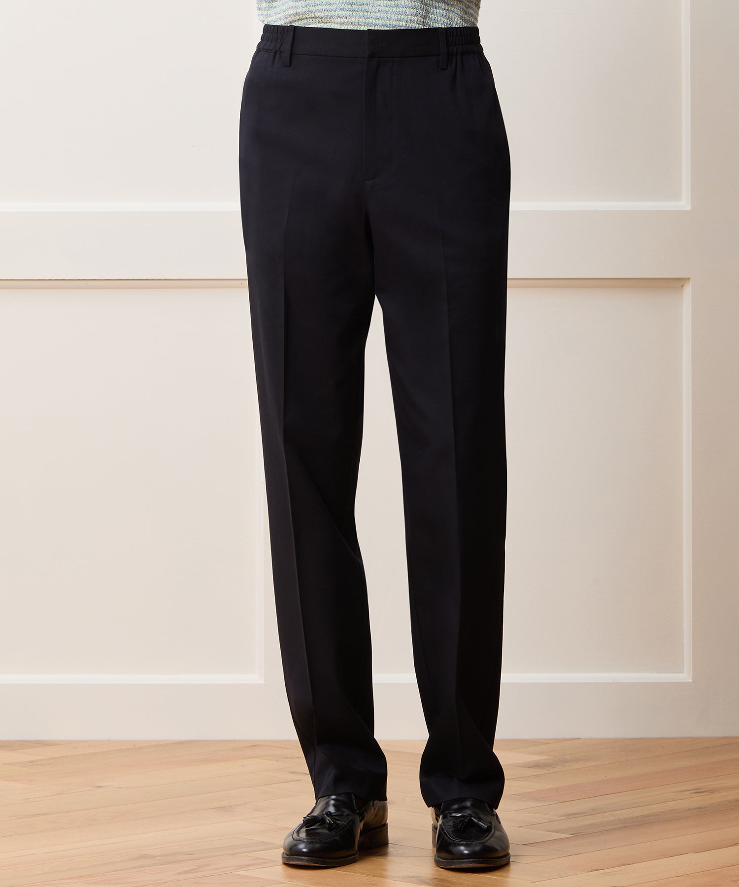 Straight Fit Italian Wool-Cotton Modern Trouser - Image 2