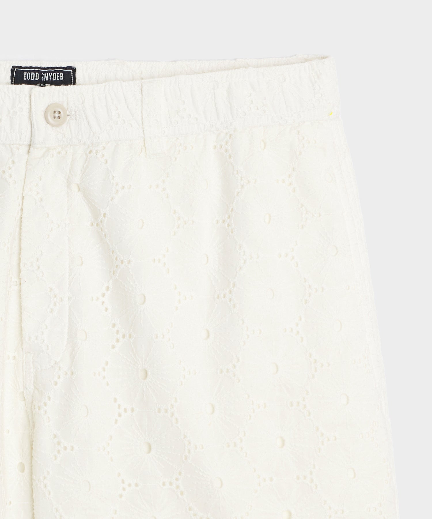 5 Embroidered Cotton Beachcomber Short - Image 6